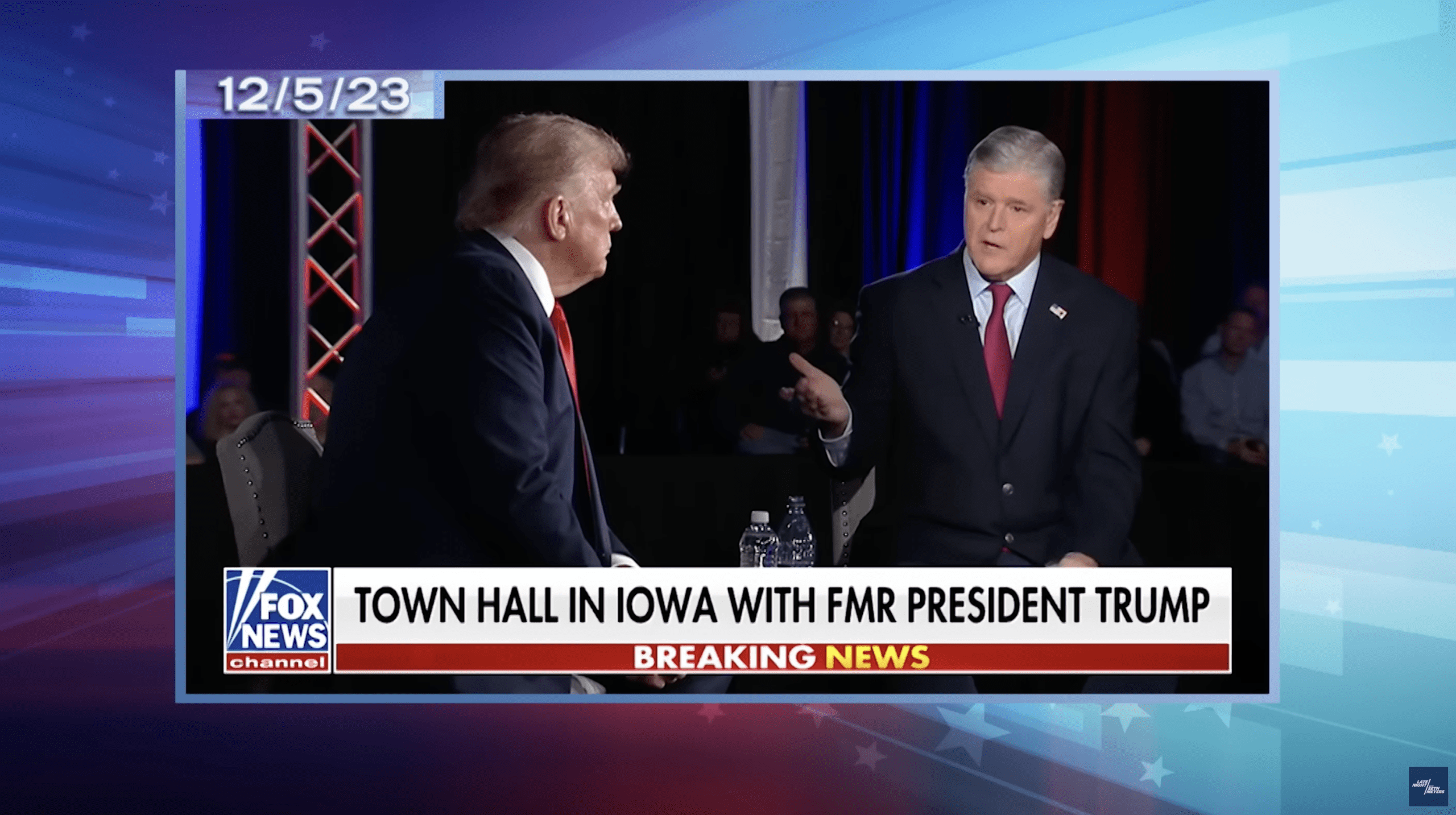 Sean Hannity and Donald Trump